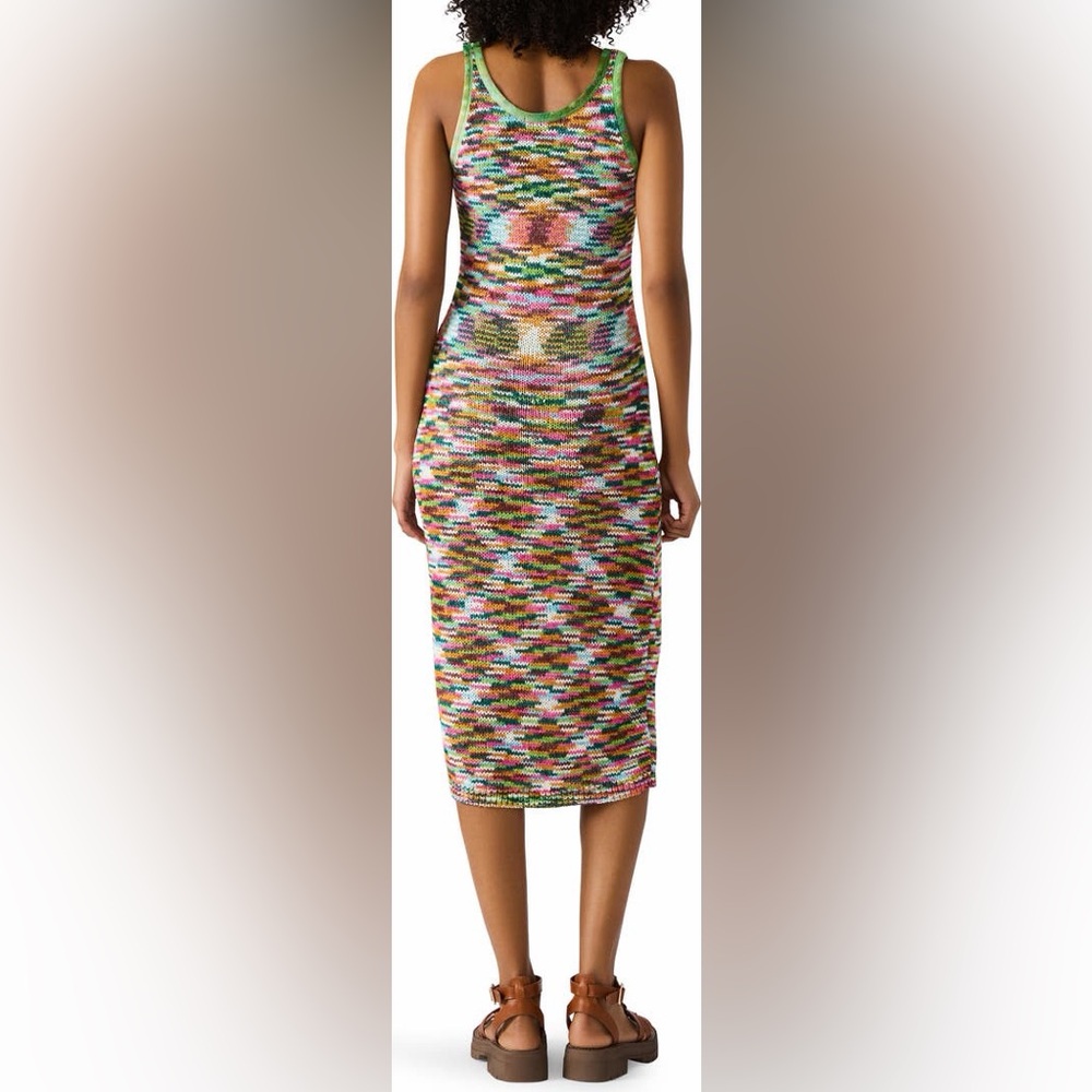 Steve Madden Reyna Multicolor Space Dye Knit Midi Dress Size Medium - Picture 9 of 10